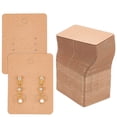 thumbnail image 2 of 50pcs/lot 3.8x4.8cm Blank Kraft Paper Earring Display Cards Earring Package Hang Tag Card for DIY Ear Studs Jewelry Display Card Flower02 Card 3.8x4.8cm 50pcs, 2 of 6