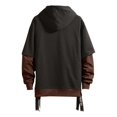 thumbnail image 4 of toraway Chandails à Capuchon pour Hommes Chandails en Molleton à Capuche Chandails en Molleton pour Hommes Sweat à Capuche pour Homme avec Motif Patchwork Contrasté TG, 4 of 4