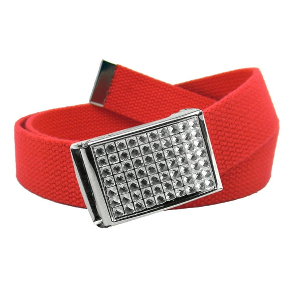 Build A Belt Girls School Uniform Belt Sparkly Crystal Easy Clamp