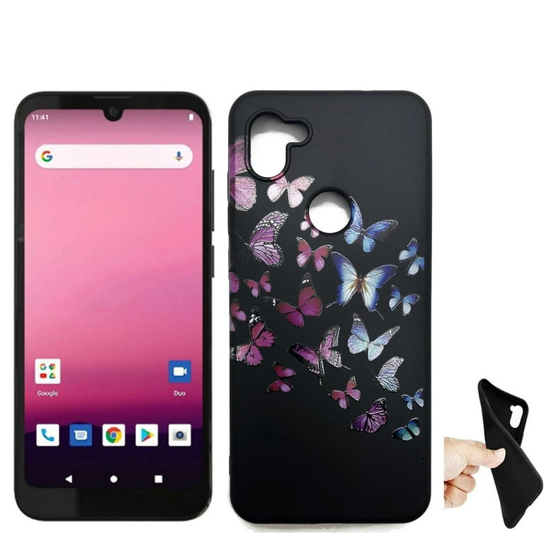 Phone Case for Orbic Fun RC609L Flexible Gel Case Butterfly