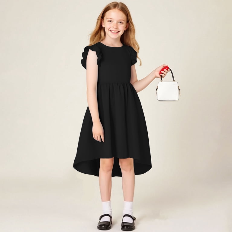 Xdegoge Big Girl Clothes Girls Dresses Size 8-10 Tween Girls Summer Dress Formal Ruffle Sleeve A Line Casual Party Elegant Dresses for Wedding Party with Pockets Vestidos Rojos - Walmart.com Xdegoge Big Girl Clothes Girls Dresses Size 8-10 Tween Girls Summer Dress Formal Ruffle Sleeve A Line Casual Party Elegant Dresses for Wedding Party with Pockets Vestidos Rojos - Walmart.com