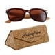 thumbnail image 1 of Gafas Miracle Polarized con Estuche Miracle Polarized Brown Polarizado+UV400 Policarbonato Madera de Bambú, 1 of 1