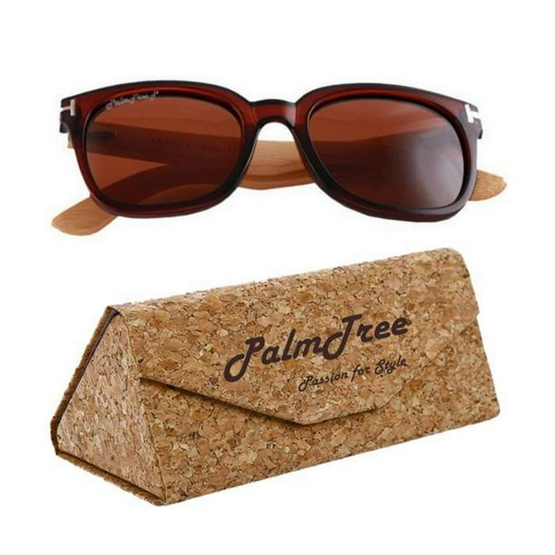 Gafas Miracle Polarized con Estuche Miracle Polarized Brown Polarizado+UV400 Policarbonato Madera de Bambú