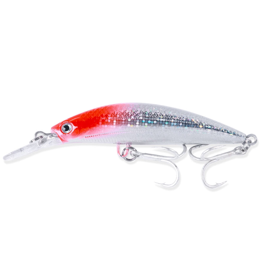 HENGJIA Fishing Lures, Jerkbait for Bass Fishing Minnow Lure Set, Fishing Plugs Hard Baits Long-Distance Casting Swimbaits for Trout Bass Perch Fishing,10pcs