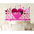 thumbnail image 1 of Monogram Cake Topper First Name Initial Heart Cake Topper, 1 of 1