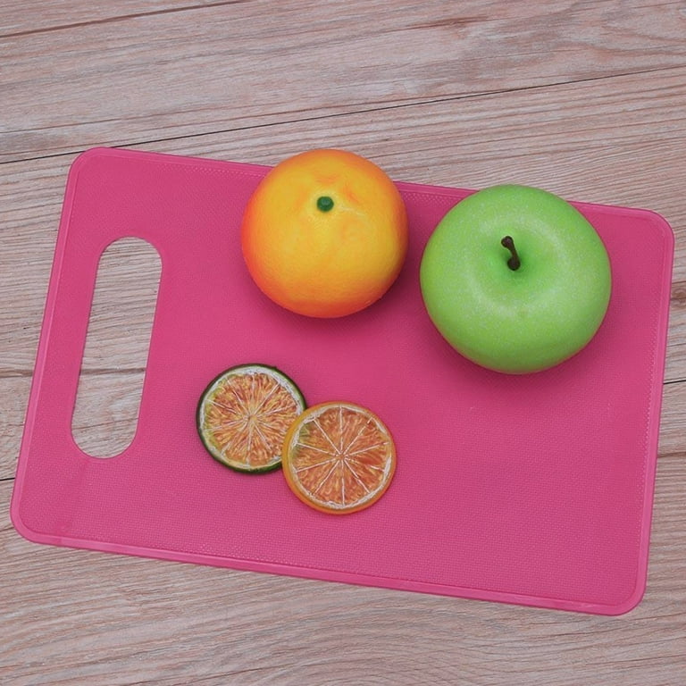 Ludlz Extra Thick Flexible Plastic Kitchen Cutting Board Mats Set, Colored  Chopping Board With Easy-Grip Handles Kitchen Chopping Block Solid Color