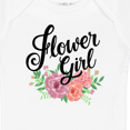 thumbnail image 4 of Inktastic Flower Girl Hand Lettering with Flowers Illustration Girls Baby Bodysuit, 4 of 5
