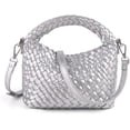 thumbnail image 1 of LHSHID Women Woven Tote Small Crossbody Bag, Weave Quilted Purse Square Shoulder Bag Woven Handbag with Detachable Strap, 1 of 7