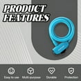 thumbnail image 4 of MELIVO Bike Lock,47.24" Motorcycle Lock,Cable Bicycle Lock Bike Lock with Key,Blue, 4 of 7