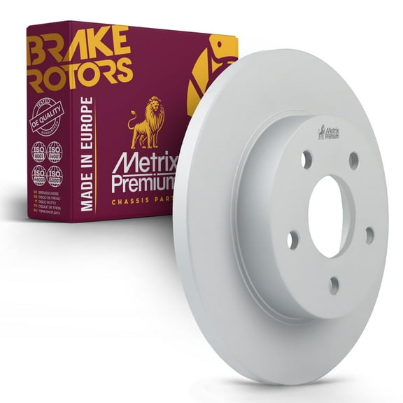 Metrix Premium Chassis Parts - 10.63 inch (270mm) Rear Coated Solid Disc Brake Rotor Fits Chevrolet HHR, Saturn Aura, Chevrolet Cobalt, Malibu, Pontiac G6, Pontiac G5, Saturn Ion, 580243FZN