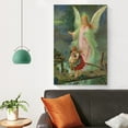 thumbnail image 4 of Guardian Angel Vintage Living Room Wall Art Poster Scroll Canvas Painting Picture Living Room Decor Home 12x18inch(30x45cm), 4 of 6