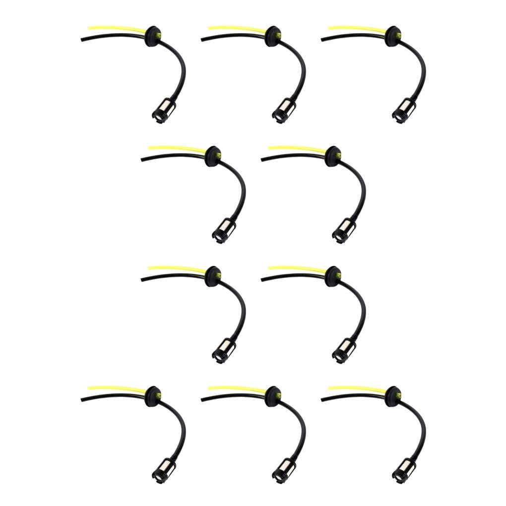 HI.FANCY 10 Pieces Rubber Lawn Mower Fuel Line Professional Replacement