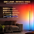 thumbnail image 4 of LEACUBER RGBIC Led Floor Lamps, Smart Corner Floor Lamp with Remote & App Control, Music Sync, 16 Million Diy Colors, 200+ Dynamic Modes, Dimmable Standing Lamps for Bedroom, Living Room, Dorm, Game, 4 of 12