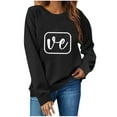 thumbnail image 3 of guisaled Couples Sweatshirts Matching Girlfriend Boyfriend Cute Valentines Day s Couple Anniversary Comfort Crewneck Sweatshirt Valentine'S Day s, 3 of 5