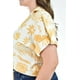 thumbnail image 5 of Blusa fresca con moño Roman Fashion /Tallas Extras, 1819 (Beige flor) beige 40, 5 of 6