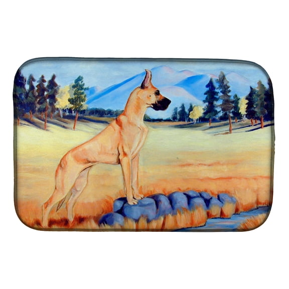 Caroline's Treasures Great Dane Dish Drying Mat
