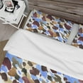 thumbnail image 4 of Designart 'Burgundy, Blue and Brown Leopard' Modern & Contemporary Duvet Cover Set, 4 of 4