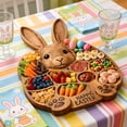 thumbnail image 5 of ACDANC Easter Bunny Wooden Charcuterie Board,Cute Rabbit-Shaped Serving Tray with Compartments,Farmhouse Wood Snack & Cheese Platter for Holiday Party Table Centerpiece Kitchen Decor Gift, 5 of 7
