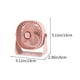 thumbnail image 3 of Ventilador de escritorio USB con pantalla digital | Miniventilador de 3 velocidades y alta potencia para oficina y hogar | Ventilador portátil colgante con cabezal flexible | Blanco, rosa y verde, 3 of 6
