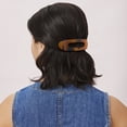thumbnail image 4 of Scunci by Conair Flat Claw Clips, Quilted Black & Tortoiseshell, 2 Count, 4 of 6