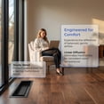 FUTUREORYY Low Profile Black Floor Vent Cover Heavy Duty Solid Metal ...