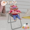 thumbnail image 5 of 509 Crew: Melange Flora - Foodie Doll Highchair - 5pc Feeding Accessories, Fits Dolls Up to 24", Tilting Seat, Foldable, Food Tray, Kids Toy, Ages 3+, 5 of 6