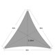 thumbnail image 2 of Protección solar triangular de HDPE de 4 x 4 x 4 m, funda para balcón, jardín Gris, 2 of 5