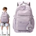 thumbnail image 2 of Multi-Pocket Casual Backpack, Large Capacity Travel Daypack, Fashion Utility Rucksack, Adjustable Strap Carry Backpack, Water Resistant Knapsack, Accessory Pouch Included Backpack, 2 of 7