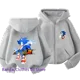 thumbnail image 3 of Sudadera con capucha y cremallera para niños con estampado de dibujos animados de Sonic Lightning, sudadera de manga larga para otoño/invierno, chaqueta informal para niños de 2 a 12 años y niñas, 3 of 5