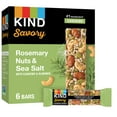 thumbnail image 3 of (6 pack) KIND Savory Nut Bars, Gluten Free Snacks, Rosemary Nuts & Sea Salt, 8.4oz Box (6 Bars), 3 of 21