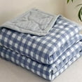 thumbnail image 6 of Dongrere Cool & Breathable Summer Quilt Lightweight Blanket for Conditioning Room Fade-Resistant Water-Washed Fabric Ideal Gift Bedding 59*79In, 6 of 7