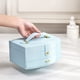 thumbnail image 4 of Minnieouse Caja de joyería Cajas portátiles Moda clásica Estuche exquisito Organizador de maquillaje DIY para anillos Pendiente Crema Mujer Hogar Ropa, zapatos y accesorios Miscelánea Verde Minnieouse AP016748-03, 4 of 6