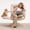 Cream, variant on TMV PU Leather Office Chair Criss Cross Chair,Vanity Chair with Armrests & Wheels for Cross-Legged,Adjustable Swivel Desk Chair Wide Rolling Chair for Adults,Cream
