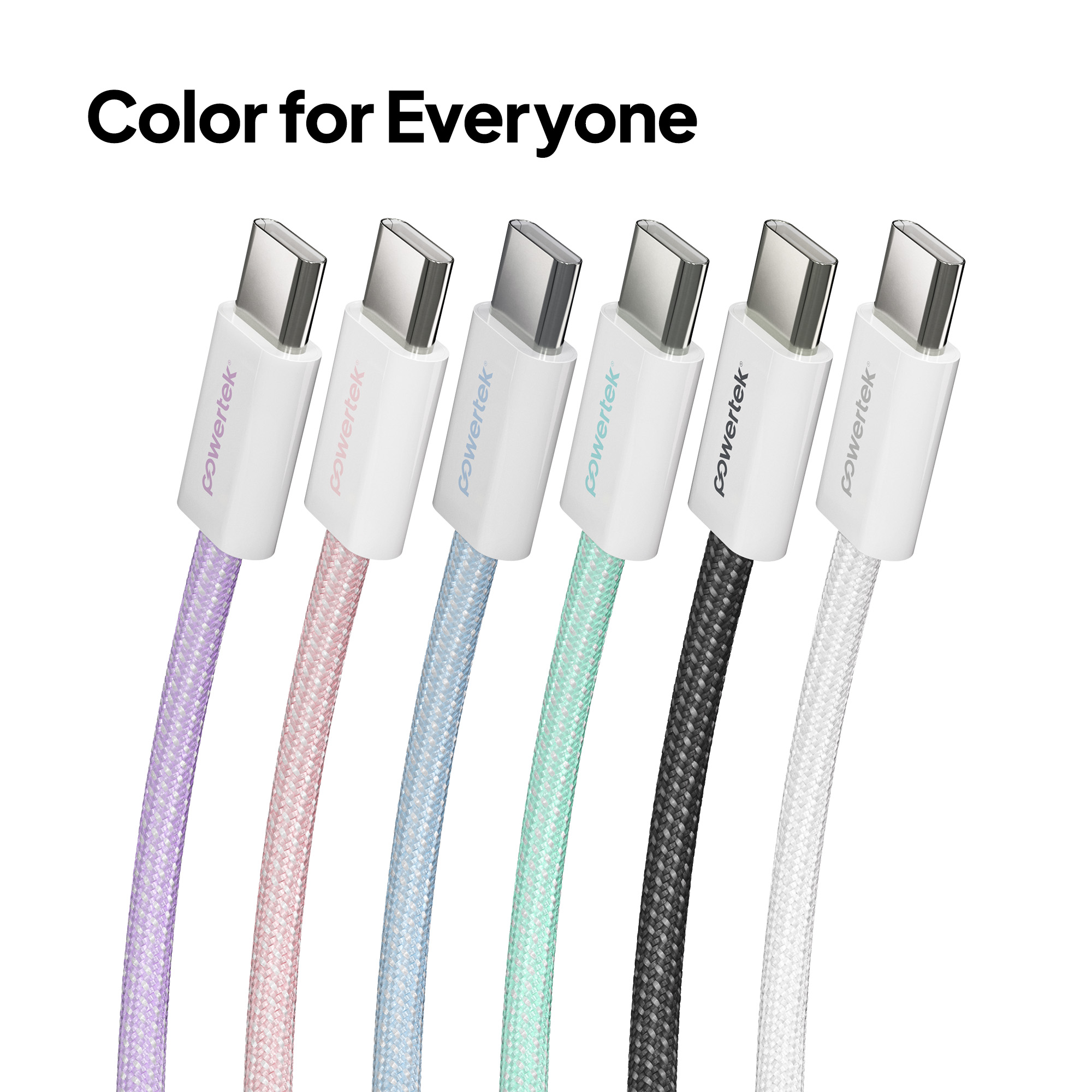 Liquipel Powertek Pastel Braided USB-A to USB-C - Purple