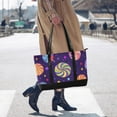thumbnail image 4 of FORMRS Canvas Laptop Tote Bag for Women with 15.6" Computer Compartments Shoulder Handbag, Candy Cosmic Swirls, 4 of 7