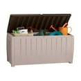 thumbnail image 4 of Keter Novel 90 Gallon Durable Resin Outdoor Deck Box Storage Organization, Brown, 4 of 7