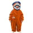 thumbnail image 2 of Funny Cartoon Monster Onesie Pajamas for Adults - Silly Big Mouth Character Plush One Piece Loungewear, Cozy Fleece Jumpsuit for Halloween & Christmas , 5 Colors, 120-150, 2 of 6