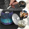 thumbnail image 4 of Yayeee Ashtray with Lid for Cigarette Smokeless Stainless Steel Home Ash Holder, Purple Moonlight Forest, 4 of 7