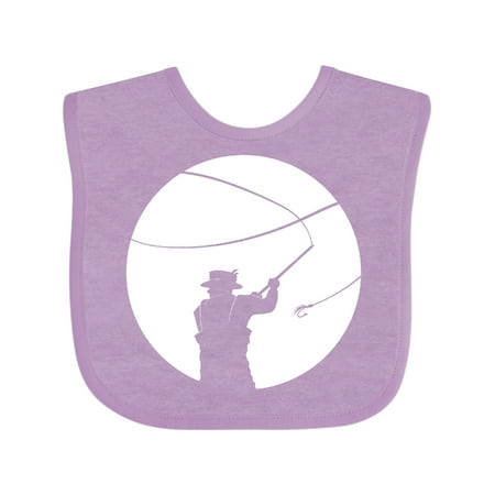 

Inktastic Fly Fishing Silhouette Gift Baby Boy or Baby Girl Bib