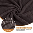 thumbnail image 5 of KINCAM Loveseat Recliner Cover 2-Pieces,Stretch Reclining Couch Cover with Pockets Daily Furniture Protection,Chocolate, 5 of 8