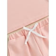 thumbnail image 6 of Bagilaanoe 2pcs Toddler Baby Girl Shorts Set Short Sleeve T Shirt Tops + Shorts 2T 3T 4T 5T 6T Kids Casual Summer Clothes, 6 of 8
