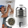 thumbnail image 2 of Bayonet to Screw Bulb Socket Converter Adapter for Ceiling Fans and Chandeliers Light Fixtures Base Replacement, 2 of 6