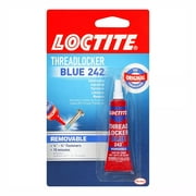 Loctite Heavy Duty Threadlocker, 0.2 oz, Blue 242, Single 0.2 Fl. Oz (Pack of 1)