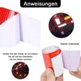 thumbnail image 4 of Paquete de 4 tiras reflectantes autoadhesivas para señalización vial de automóviles rojo amarillo blanco verde 5*300cm, 4 of 5