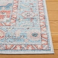 thumbnail image 3 of SAFAVIEH Tucson Alyx Oriental Machine Washable Runner Rug, Turquoise/Rust, 2'6" x 8', 3 of 8