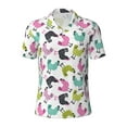 thumbnail image 2 of Daiia Funny Chicken Pattern Men’s Polo Shirts,Solid Deck Shirt,Classic Fit, Breathable Cotton Polo for Casual and Sport Wear-XX-Large, 2 of 9