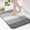 Gradient Grey, variant on Exclusivo Mezcla Bathroom Rugs Mat 17x24, Extra Soft Non Slip Absorbent Water Microfiber Bath Rugs, Machine Washable Quick Dry Bath Mats for Bathroom Floor, Shower, Home Decor, Gradient Grey