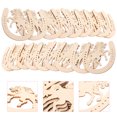 thumbnail image 3 of 48Pcs Light Brown Wooden Horseshoe Cutouts for Home Decoration, 3 of 8