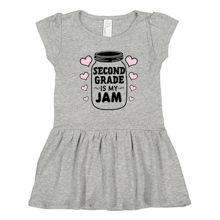 

Inktastic Back to School 2nd Grade is My Jam Gift Toddler Girl Dress