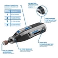 thumbnail image 4 of Herramienta giratoria Dremel Lite 7760 N/10, 4 V, inalámbrica de iones de litio con mandril, 4 of 7